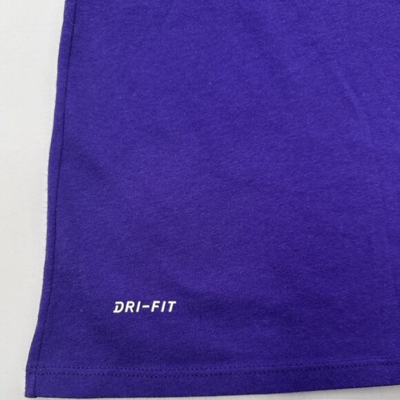 Nike Lakers 23 LeBron James T Shirt Tee Mens 2XL Purple NBA Dri-Fit Basketball - Picture 5 of 11